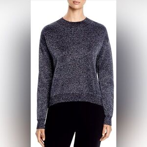 NWOT BOSS Hugo Boss Metallic Black/Silver Funday Sweater